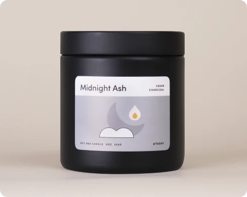 Midnight Ash Bathroom Candle - Image 6
